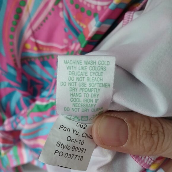 Lilly Pulitzer Women's Sz S Half Zip Track Jacket Polyester Colorful Long Sleeve - Picture 11 of 15